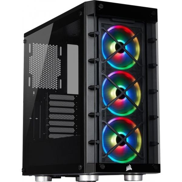 Case Corsair Crystal 465X RGB Tempered Glass Mid-Tower Smart Black (CC-9011188-WW) _919KT